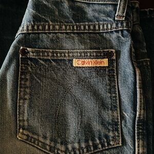 Genuine vintage Calvin Klein Jeans High wst.1970s-80s Size 27-28 Well loved/worn